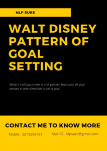 walt disney goal setting pattern